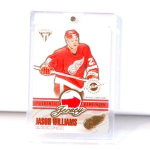 Jason Williams Titanium Authentic Game-Worn Jersey **PATCH** Hockey Card 119/255